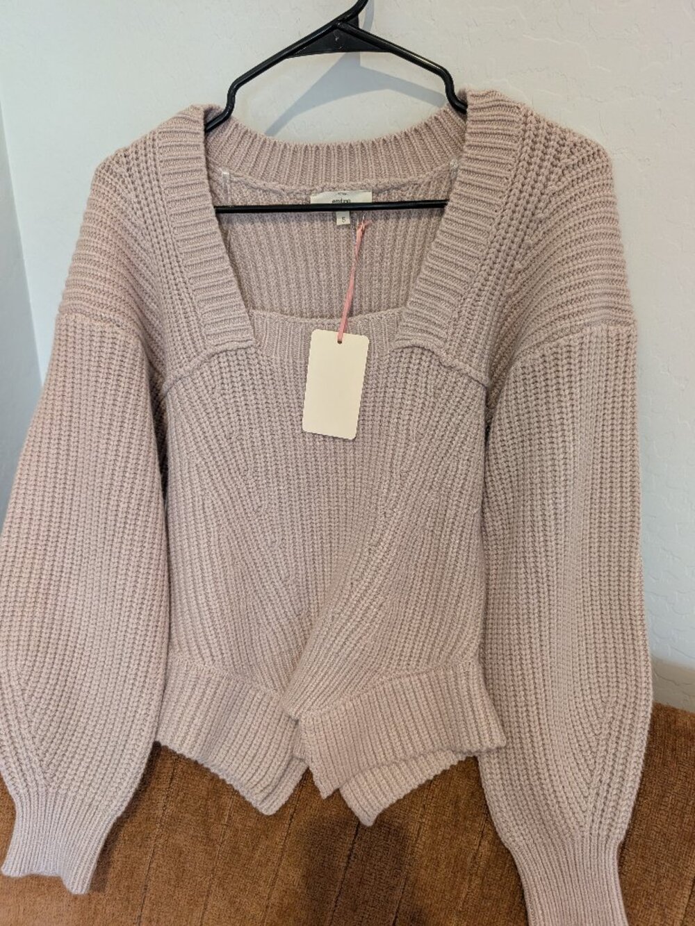 Pale pink/beige knit sweater